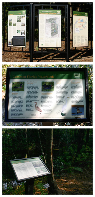 Jacksonville Arboretum &amp; Gardens signage