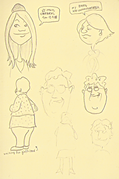 Starbuck people sketches